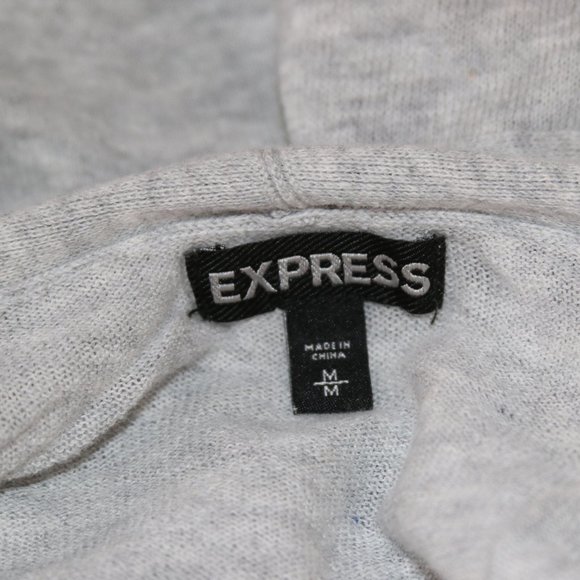 EXPRESS 100% Cotton Waterfall Drape Front Cardigan - Picture 13 of 16